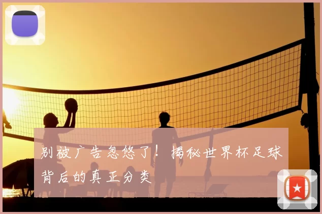别被广告忽悠了！揭秘世界杯足球背后的真正分类